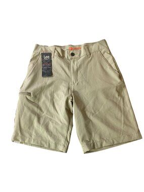 NWT Lee Performance Series Tri-Flex Mens Khaki Shorts Size 30